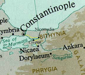 Cidade da Bitínia (hoje Iznik, na Turquia), fundada no século IV a.C. por Antígono Monoftalmo, um dos lugartenentes de Alexandre; Niceia foi a sede do primeiro concílio de 325