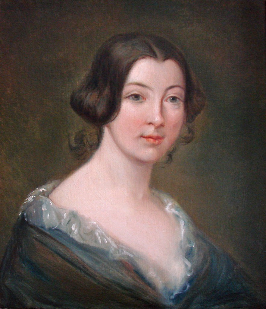 Clotilde de Vaux (1815-1846), retrato de Antoine Étex (cerca de 1845) exposto no salão do apartamento de Auguste Comte, em Paris.