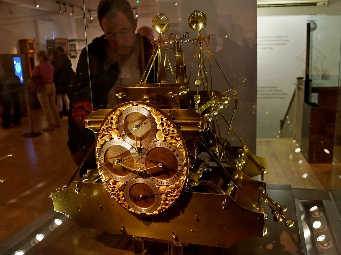 O relógio H-1 no museu do observatório de Greenwich