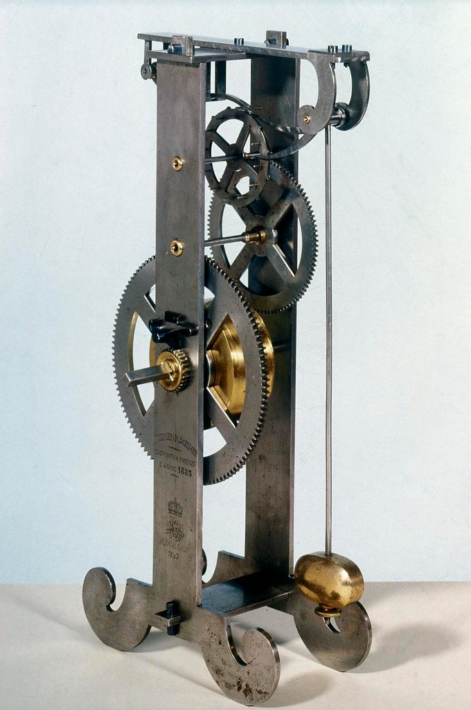 Modello da orologio fabbricato da Eustachio Porcellotti, a Fireinze, Itaoia, no 1883.