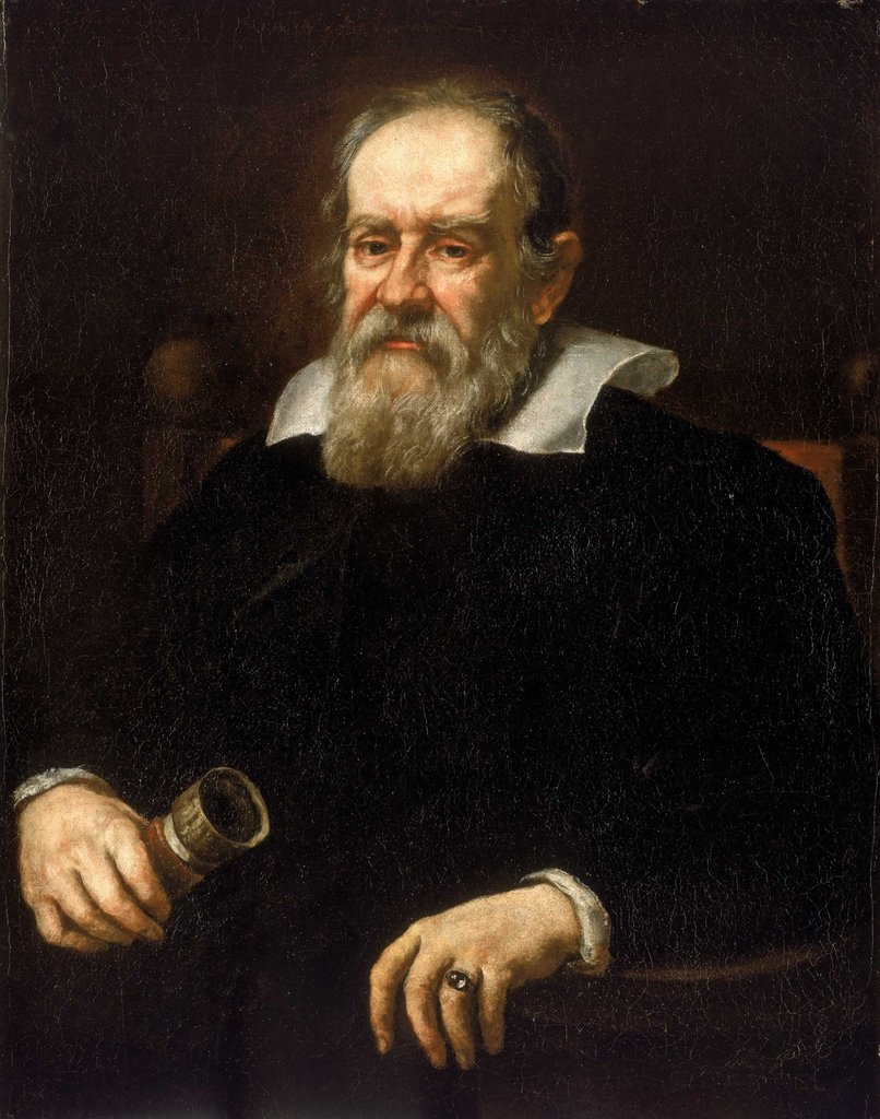Retrato de Galileo Galilei por Justus Sustermans, entre 1636 e 1640