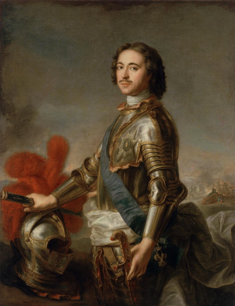 Retrato de Pedro I, no museu do Hermitage, São Petersburgo