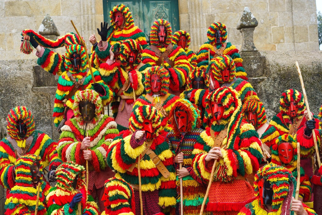 The Carechos of the 2024 Carnaval de Podence in Portugal