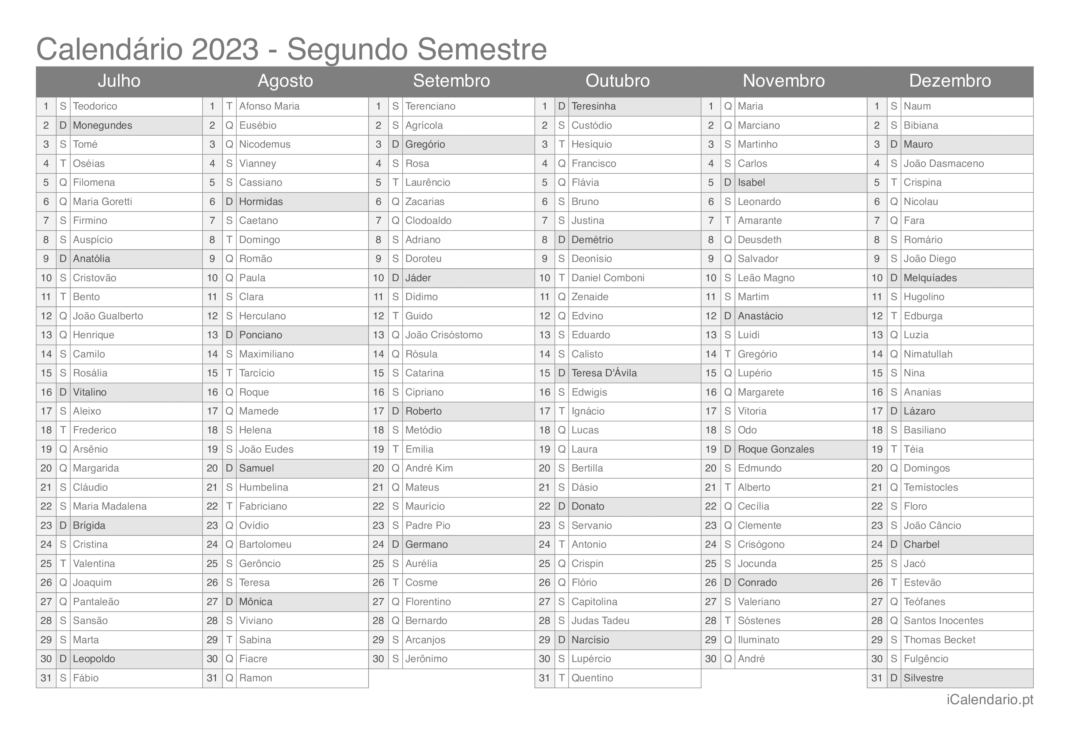Calendá Rio 2023 Portugal Para Imprimir Pdf Gratis Imagesee